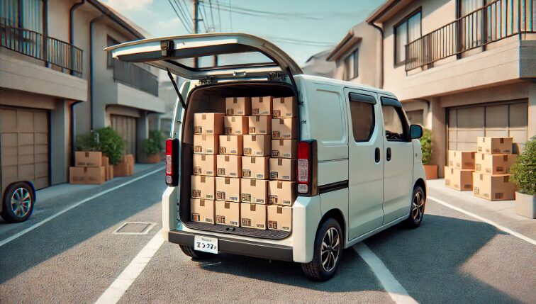 軽バンはどのくらい積める?