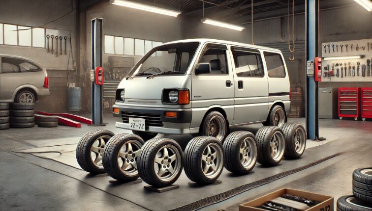 軽バン 165/70r12のホイールセットの相場と買う際のチェックポイント
