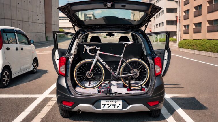 タント ロードバイクの積載方法