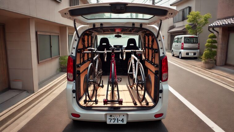 軽バン ロードバイクは3台積める?何台まで積める?