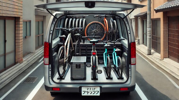 軽バン 自転車は何インチまで積める?