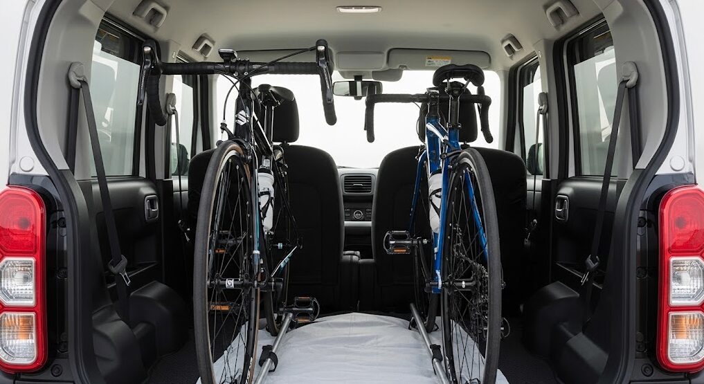 ハスラー 自転車の固定方法