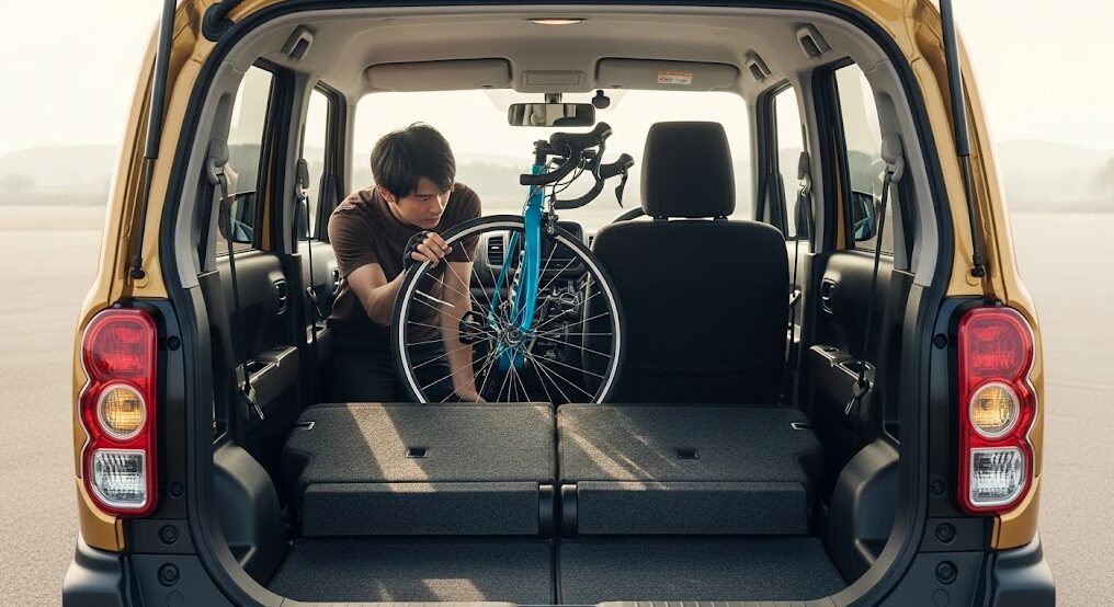基本的なハスラーへの自転車の積み方