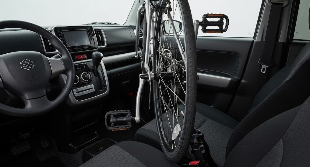 ハスラー 車に自転車を積むときのコツは?