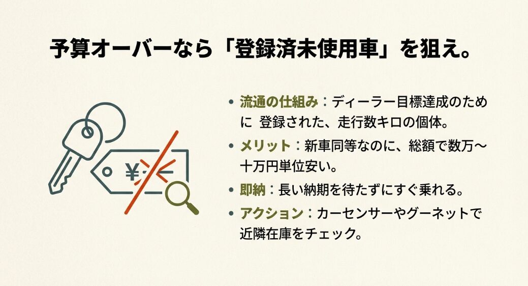 N-BOX JOYの登録済未使用車がお得な理由と即納メリット
