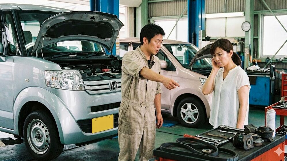 N-BOXのアクセルを踏むと異音？原因と修理費用を型式別に解説