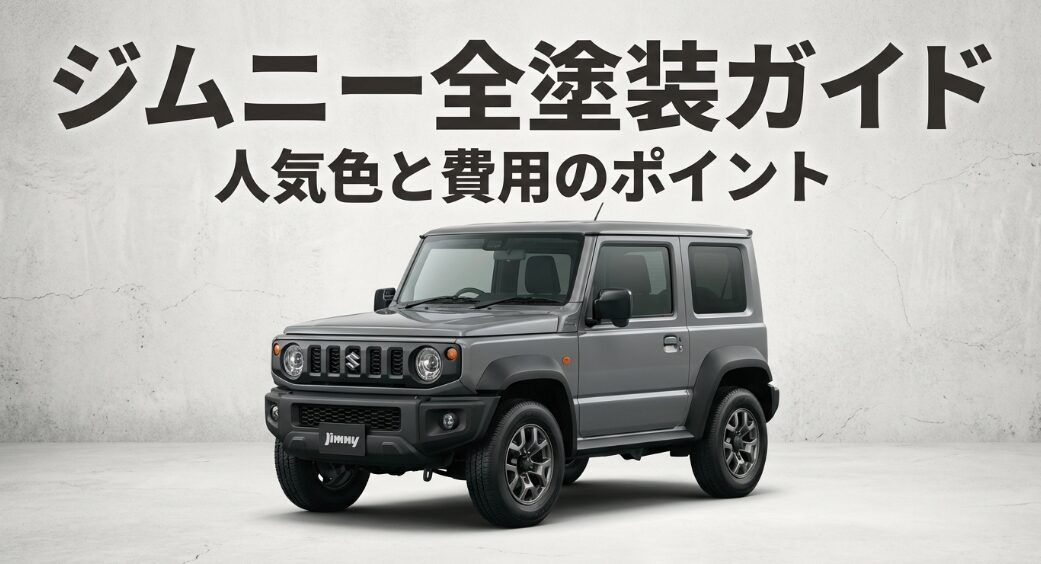ジムニー全塗装ガイド 人気色と費用のポイント