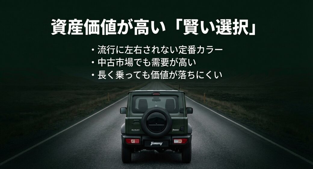 流行に左右されず中古市場でも需要が高い、資産価値の落ちにくい賢い選択としてのジャングルグリーン