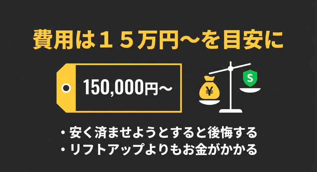 ジムニーのローダウン費用は15万円からが目安。安く済ませると後悔する
