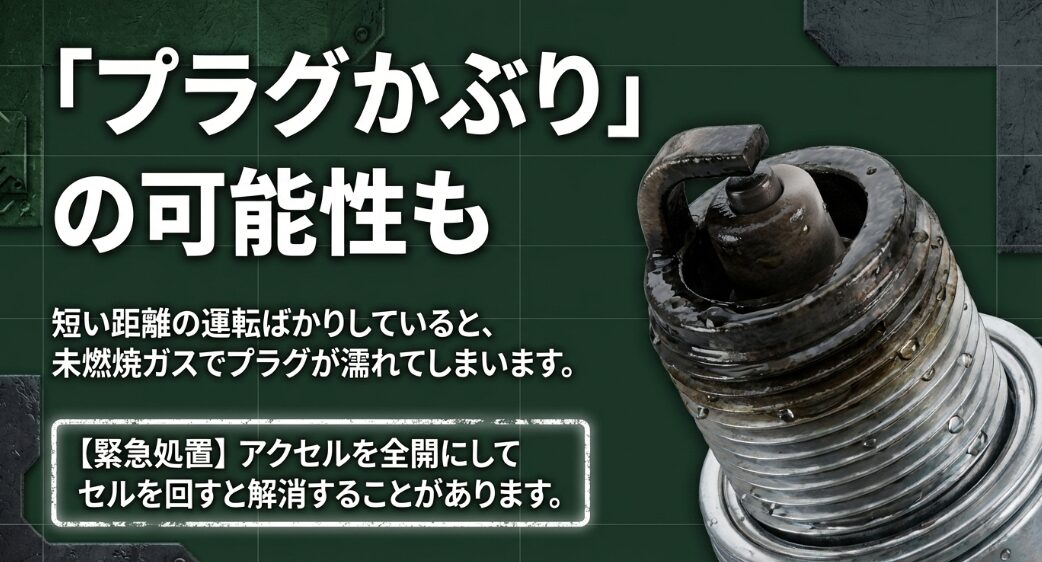 プラグかぶりの原因とアクセル全開での緊急処置方法