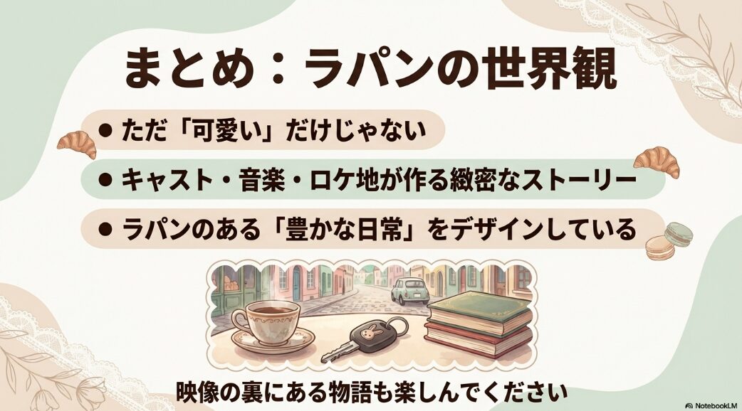 ただ可愛いだけではなく、豊かな日常をデザインするラパンの世界観をまとめたイラスト画像