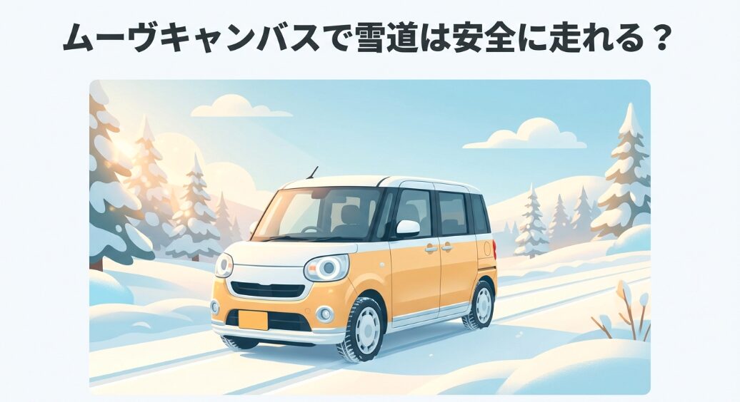 ムーヴキャンバスで雪道は安全に走れる?