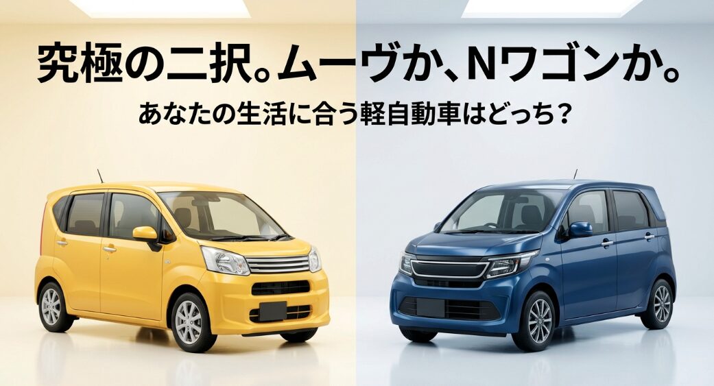 ダイハツ・ムーヴとホンダ・N-WGNのどちらを選ぶべきか検討する比較記事のメインビジュアル