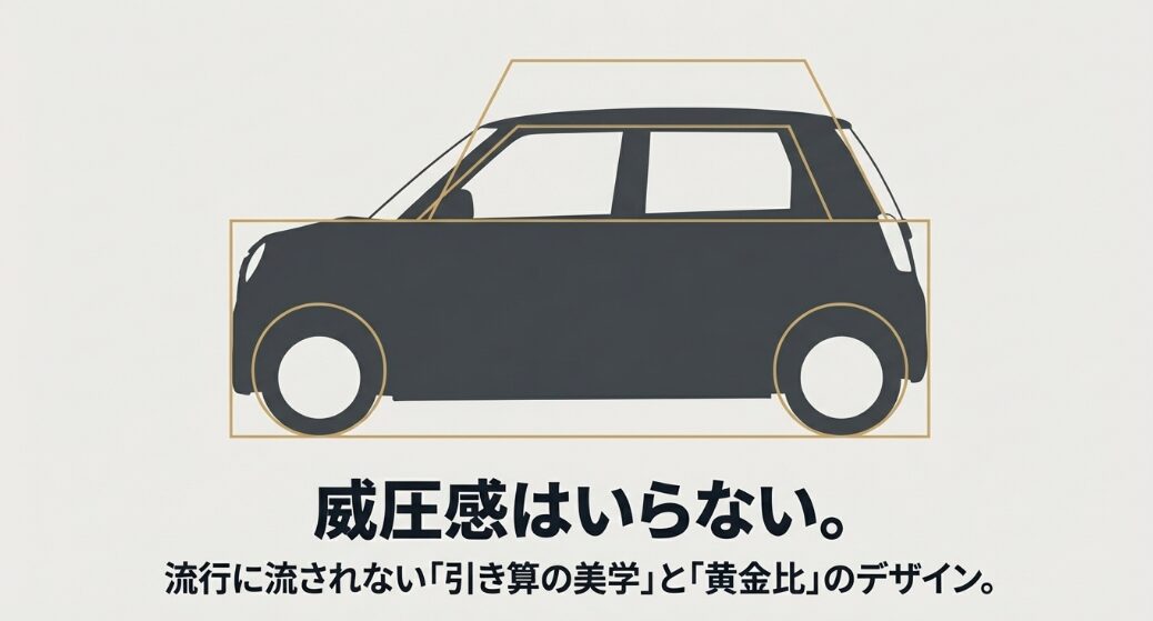 威圧感はいらない。流行に流されない「引き算の美学」と「黄金比」のデザイン。