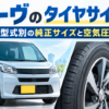 ダイハツ ムーヴの型式別純正タイヤサイズと空気圧を解説するイメージ