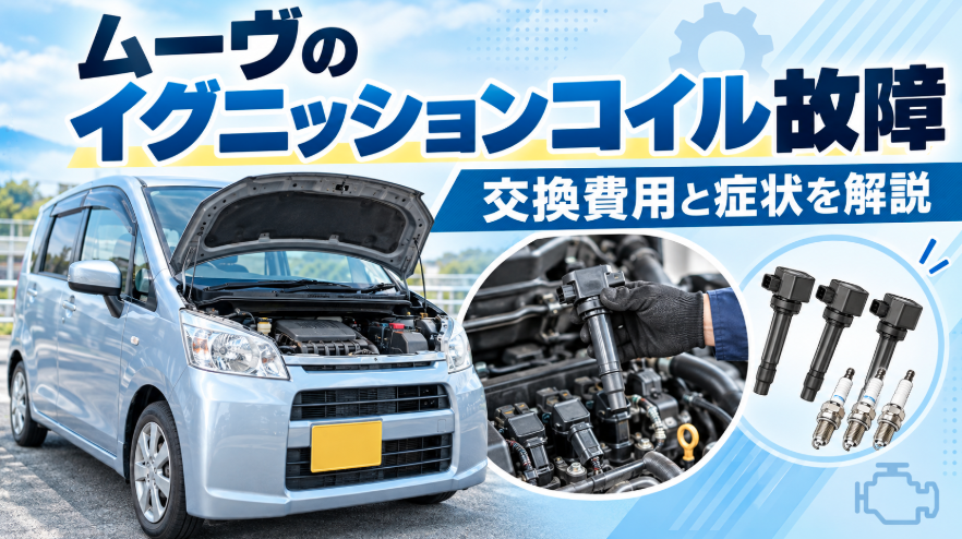 ムーヴのイグニッションコイル故障と交換費用、症状を解説するアイキャッチ画像